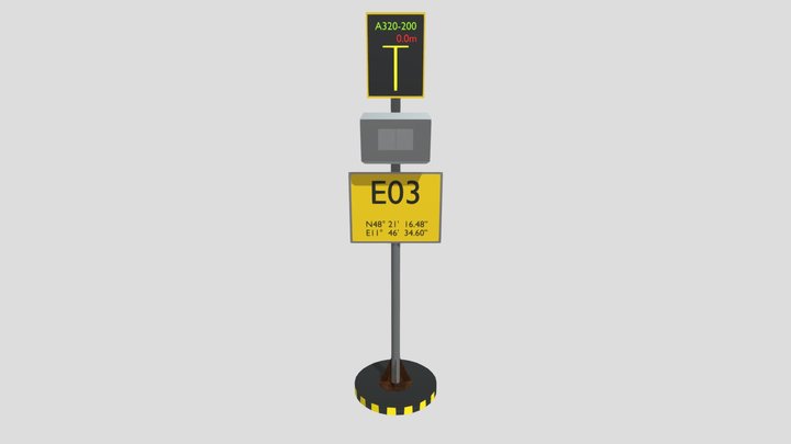 Aircraft Stand Guidance System 3D Model