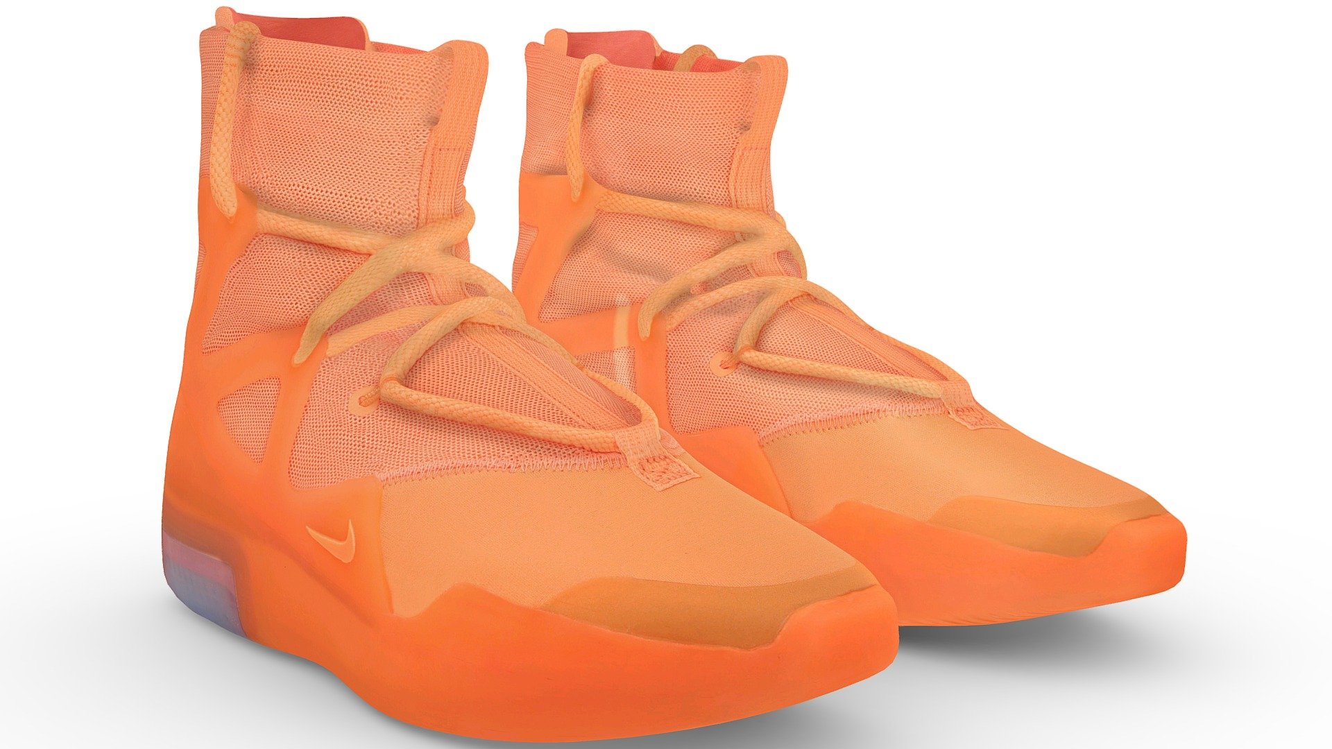 Nike Air Fear Of God Orange Pulse - Buy Royalty 3D model by Vincent Page (@vincentpage) [9dea466]