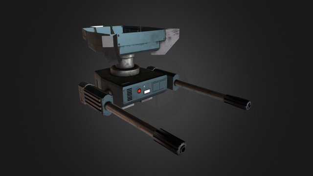 INT - Automated Turret 3D Model