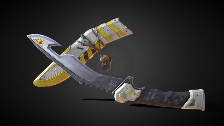 Apex Legends Heirlooms Bangalore's Gold Steel 3D Model