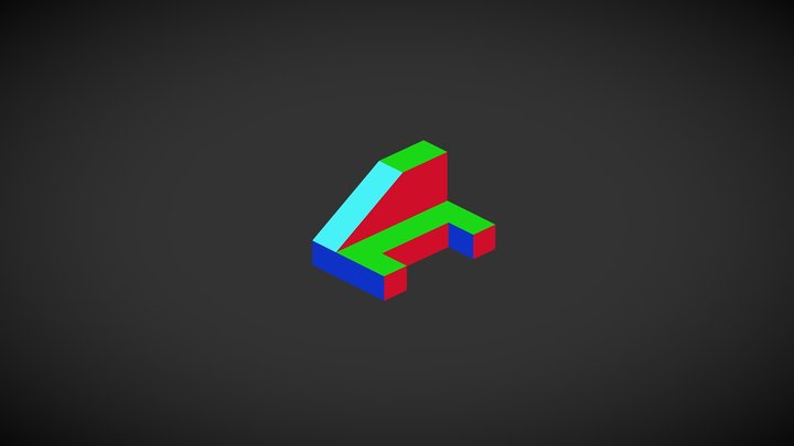 Principles of third angle projection 3D Model