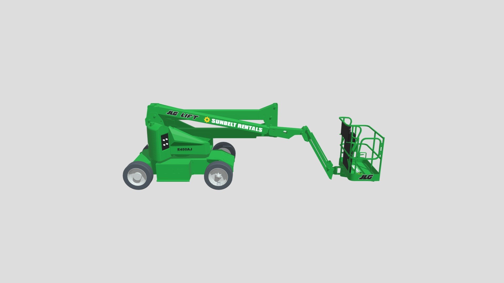 Sunbelt Rentals Articulating Boom Lift E450AJ 3D model by bimstore