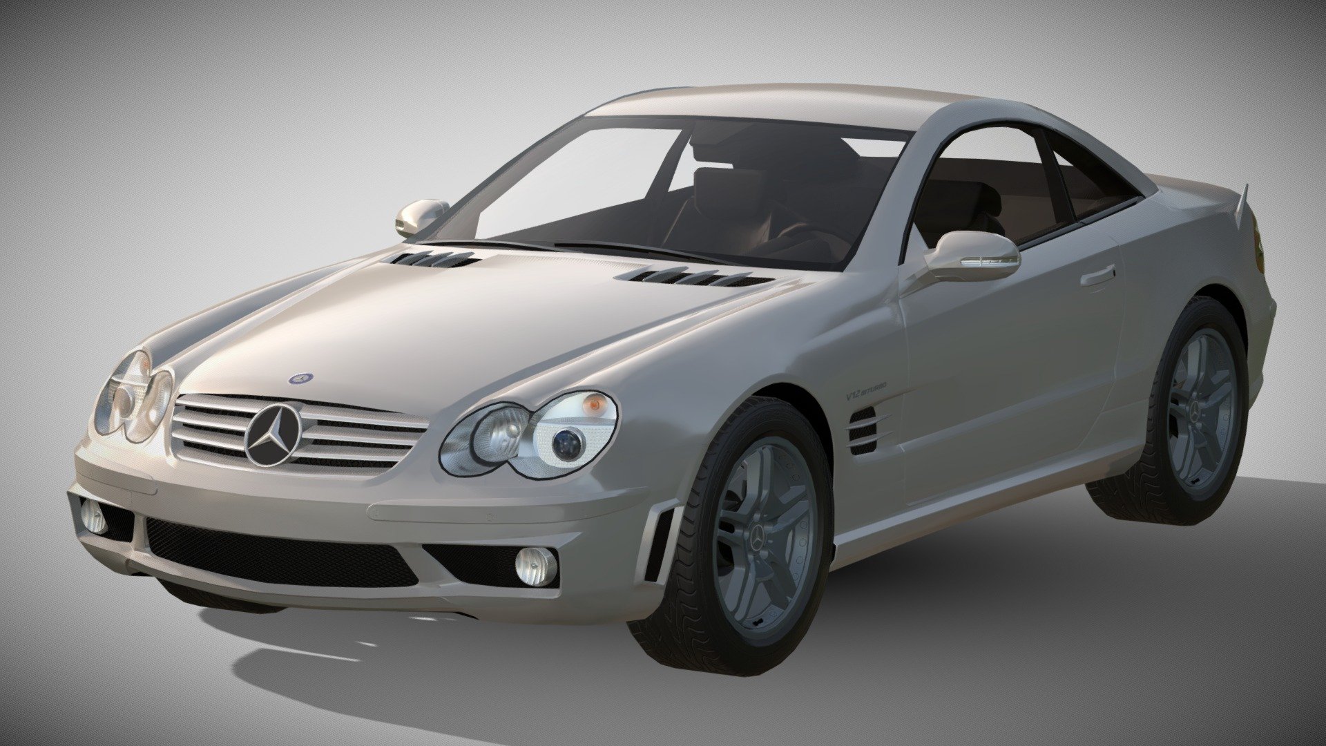 2005 Mercedes-Benz SL65 AMG (R230) - Download Free 3D model by