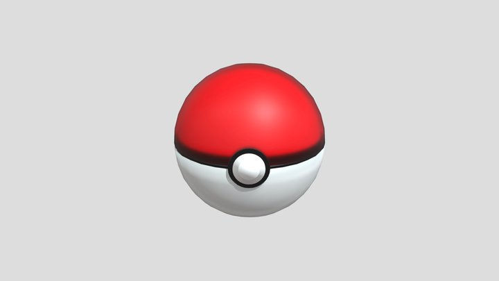 Pokeball 3D Model