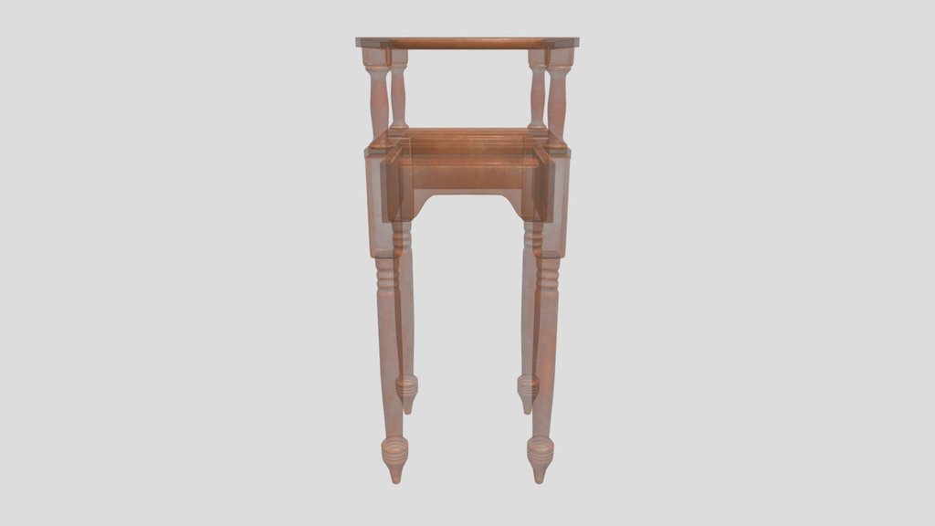 Tiered Wooden Bedside Washstand