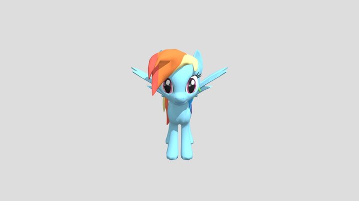 Rainbow-dash 3D Model