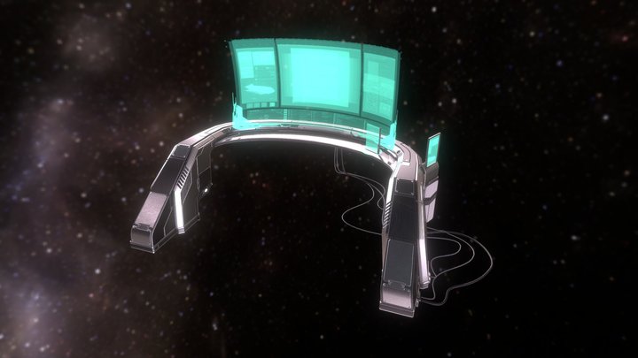 Sci-Fi Studio Table 3D Model