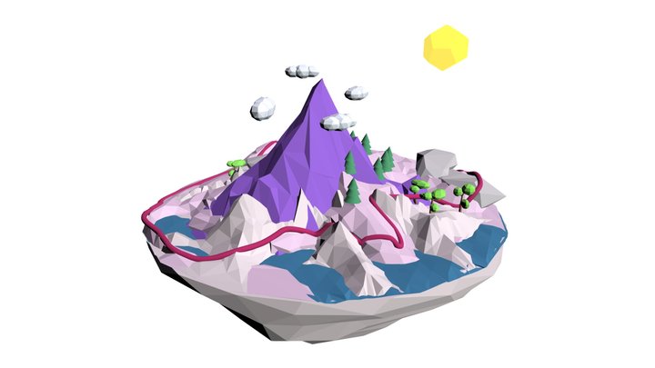 Mountain Route 3D Model