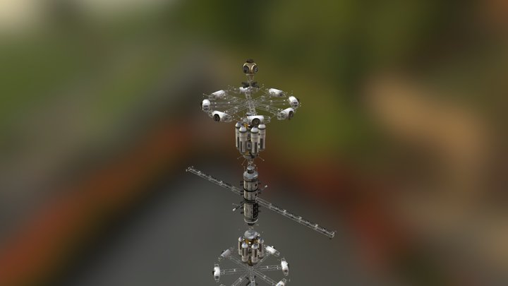 KSP Space Station Beta 3D Model