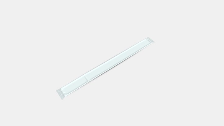 Football Fan Scarf Unfolded 3D Model