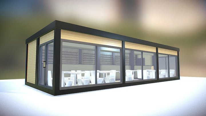 Food Court 1_1 3D Model