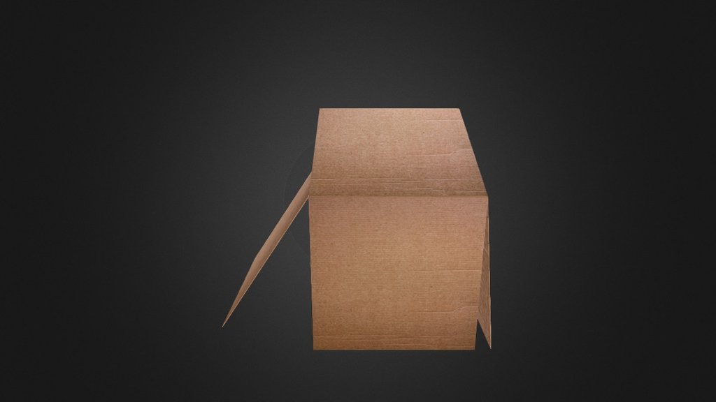 Caja De Carton — Sketchfab embed 3D viewer