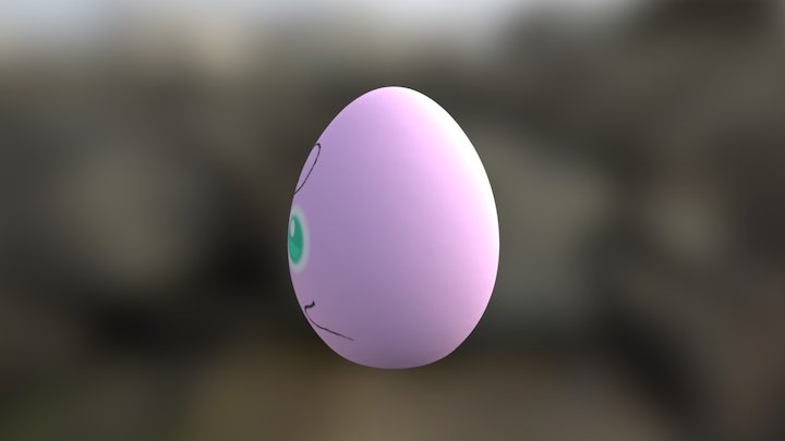 Jigglypuff Egg 3D Model
