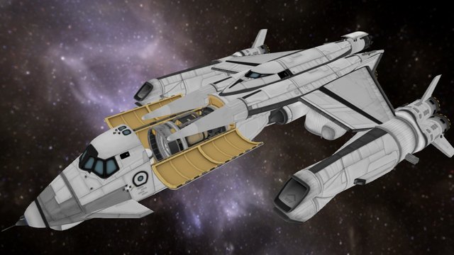 Hunter Space Plane 3D Model
