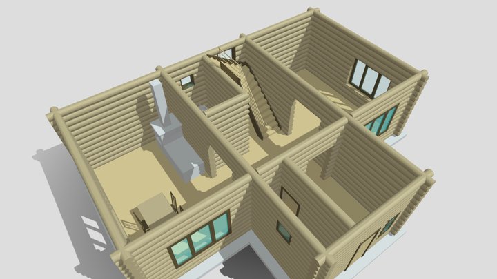 Этаж - 1 3D Model