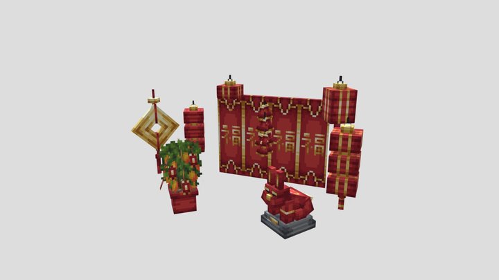 Chinese New Year Pack 3D Model