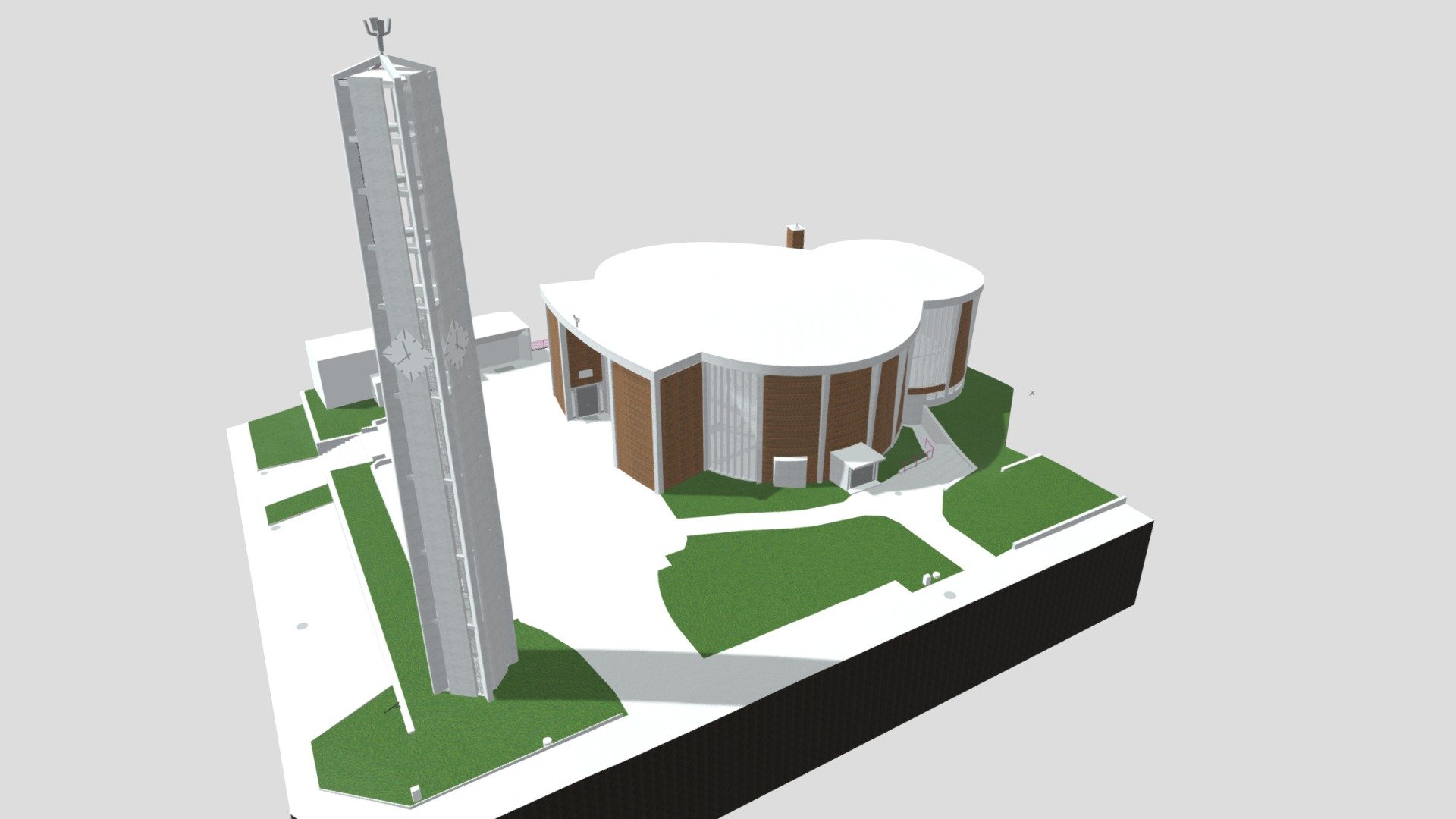 Winterthur ZH, Kirche St. Laurentius — Sketchfab embed 3D viewer