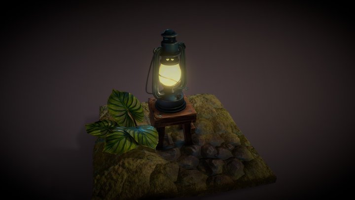 Kerosene lamp 3D Model