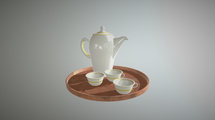 Tea service – Free 3D Model STL