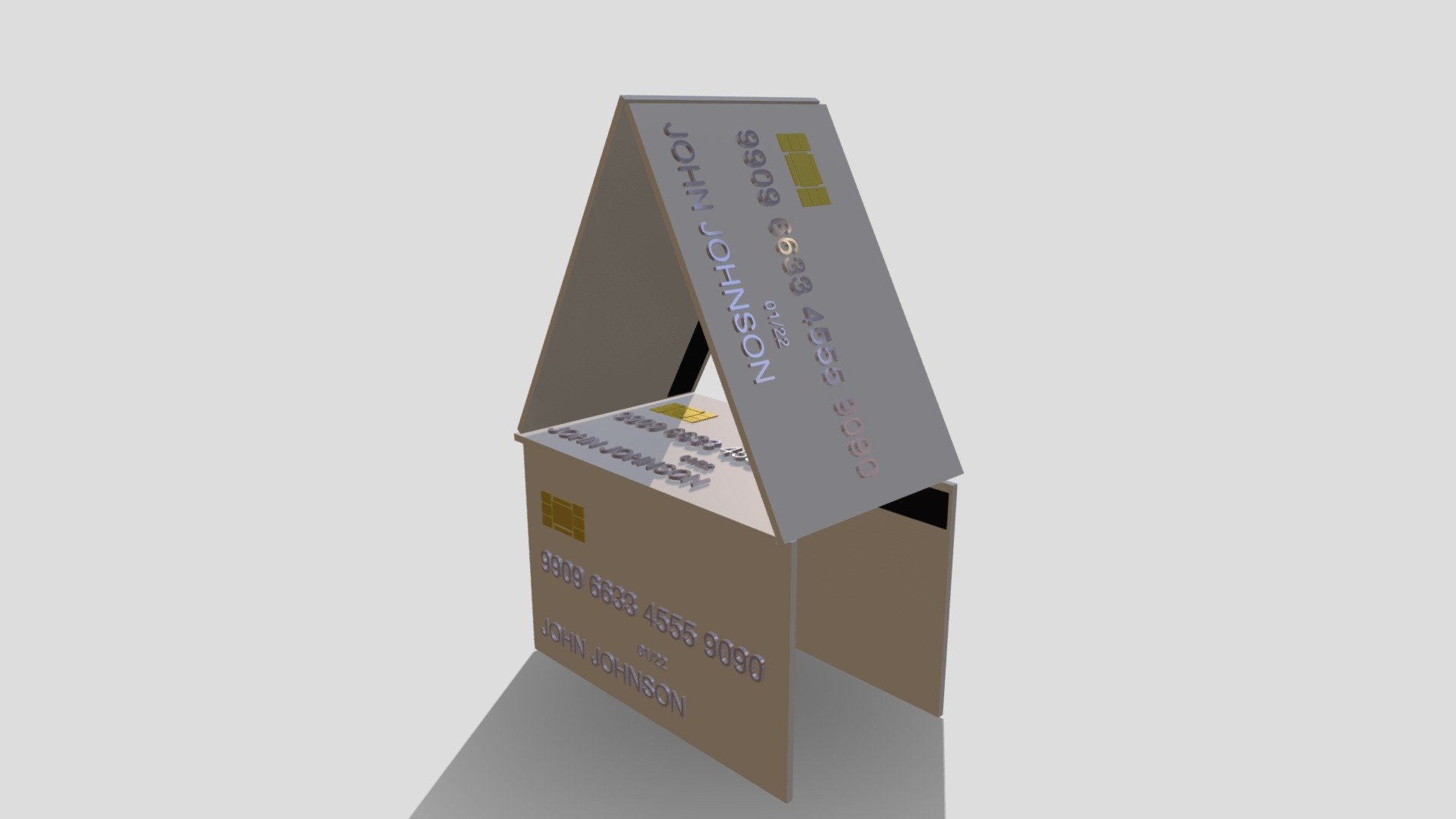 House of card Dec-3 CARDS — Sketchfab embed 3D viewer
