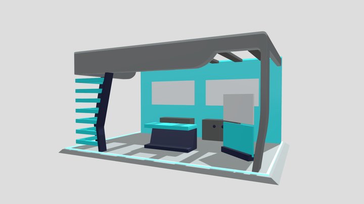STAND DOBLE 3D Model