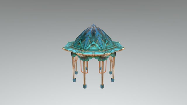 Blue Rotunda 3D Model