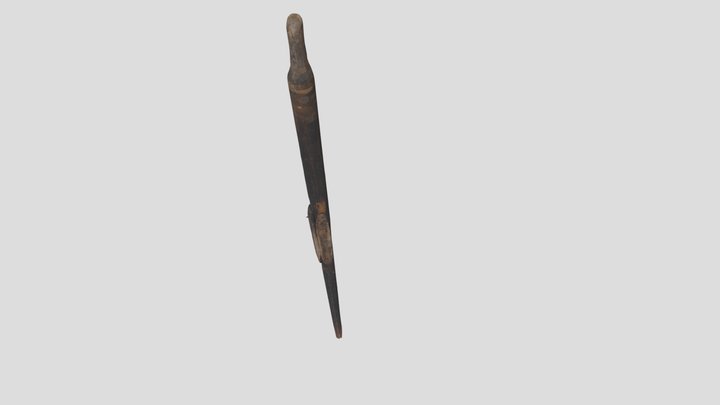 Broken Oar - Handle and Shaft 3D Model