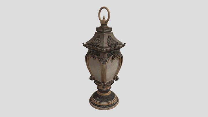 Ornate Lantern 3d Model (3)
