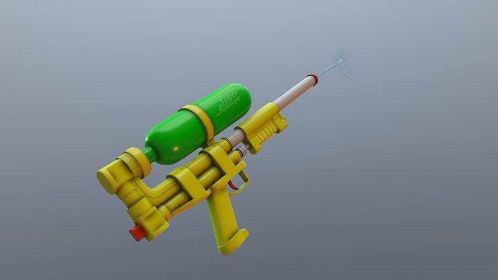 Retro Super Soaker 3D Model