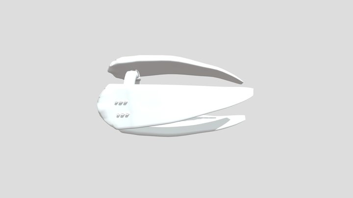 Tri-Wing Spaceship 3D Model