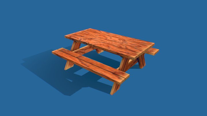 A picnic Table 3D Model