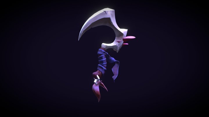 Stylized Asset - Mushroom Sickle 3D Model