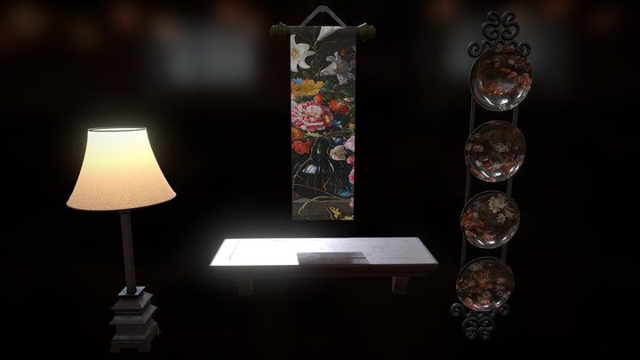 Dining Area Ornaments & Lamp Set