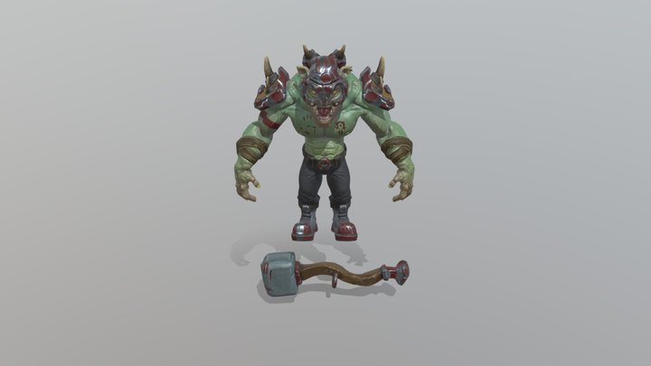 GanGan- Strong Guy 3D Model