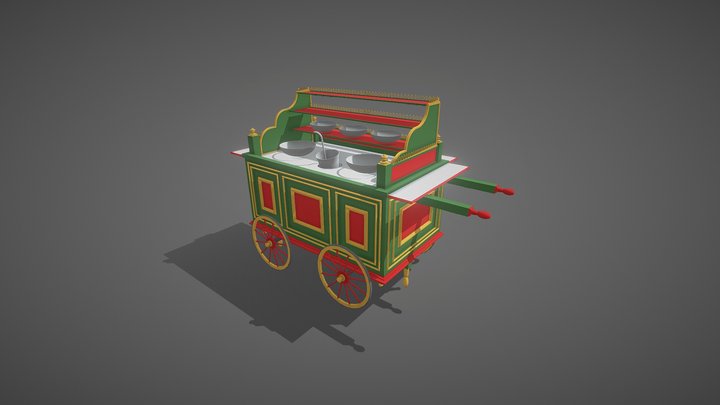 Bean cart (عربية فول) 3D Model