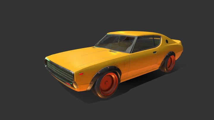 Muscle Car 3D Model