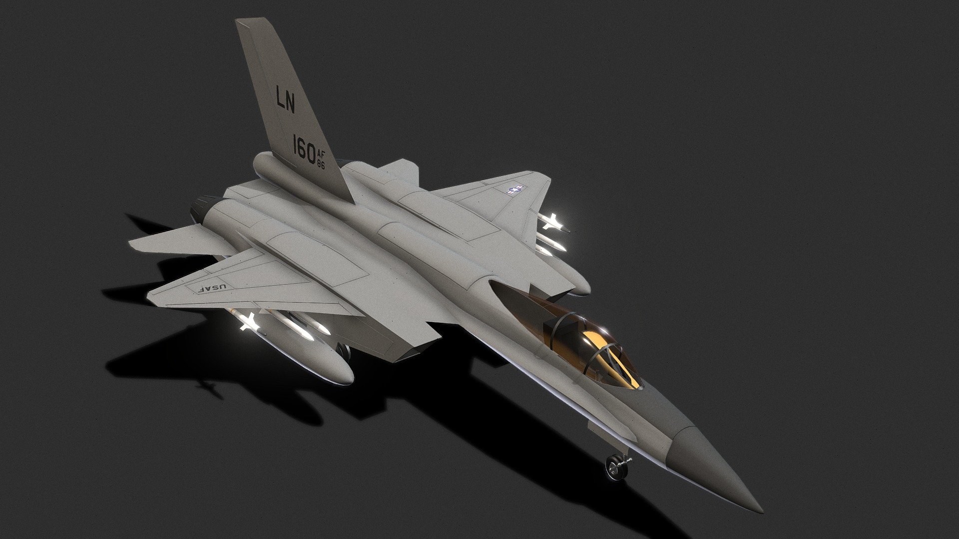 Fairchild Republic FX 3D model by nestor_d [9e03598] Sketchfab