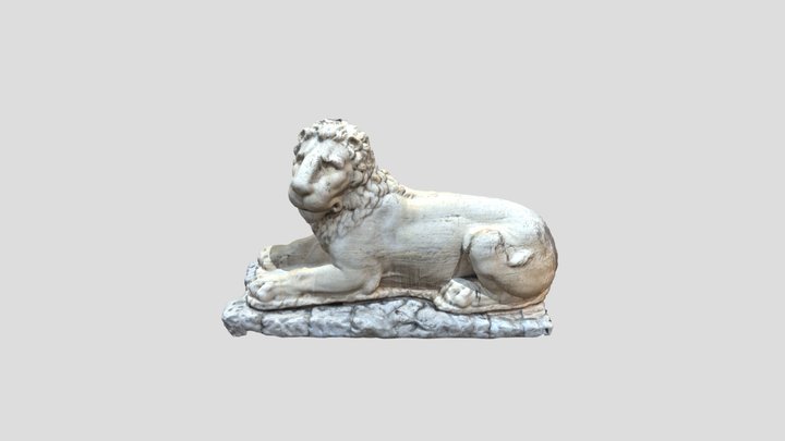 Statue of a lion 3D Model