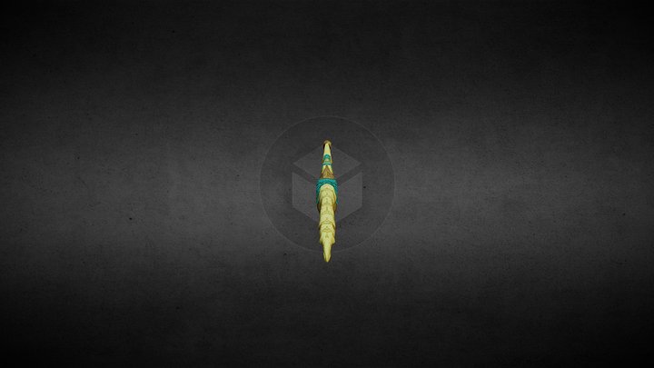Ancient Bone Sword 3D Model