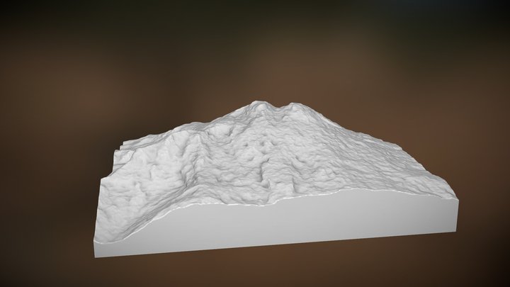 Elbrus Mountain / Гора Эльбрус 3D Model
