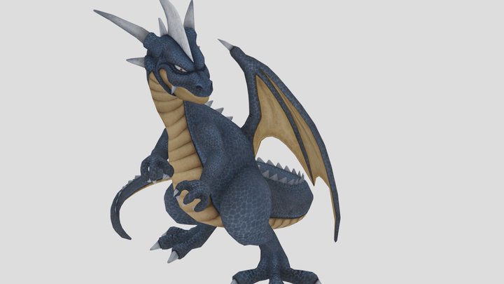 Malicious Black Dragon - Dragon Quest XI 3D Model