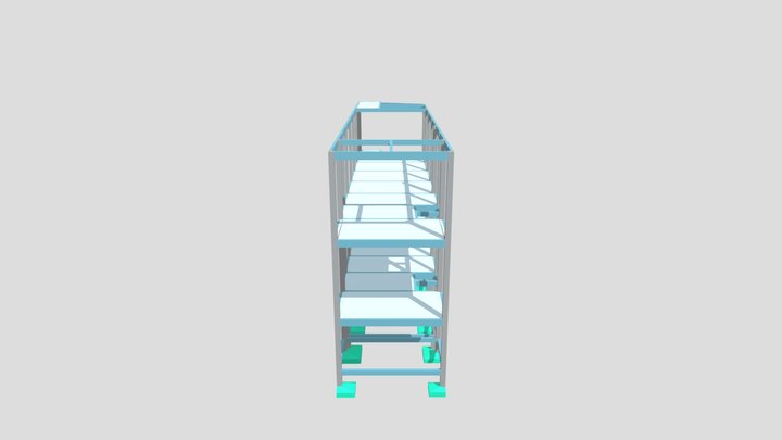Estrutura Em Concreto Armado 3D Model