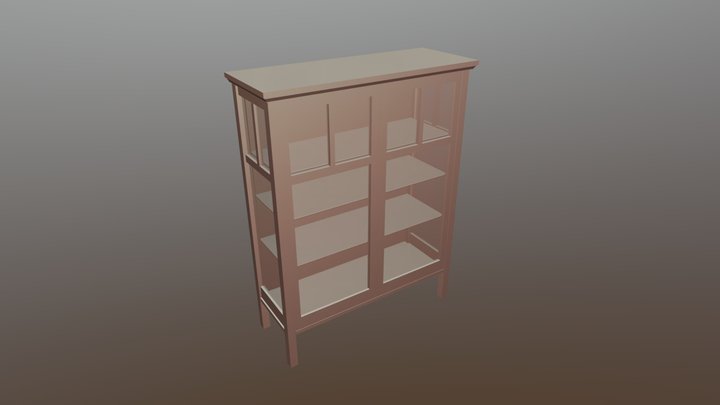 Glass Panel Cabinet 3D Model