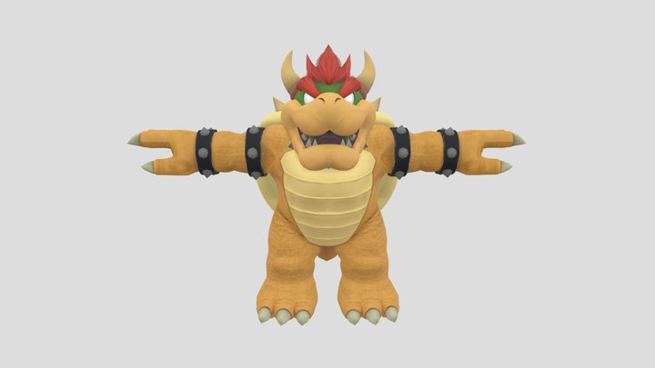 Smash Wii U - Bowser (Color 1) 3D Model