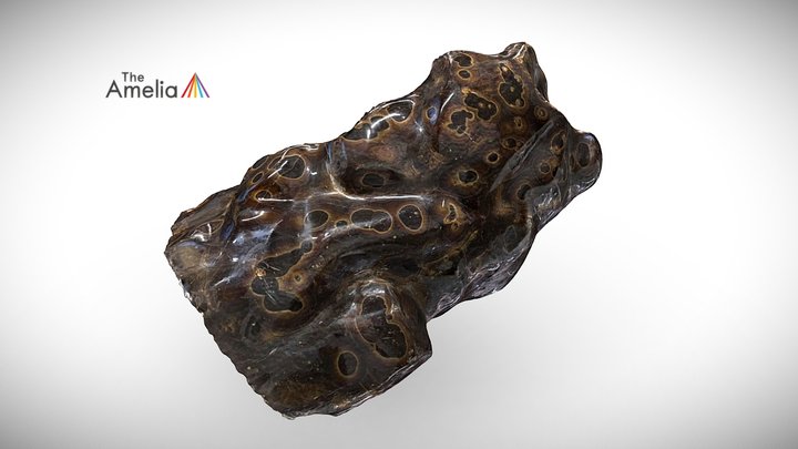 Banded Crystalline Baryte 3D Model