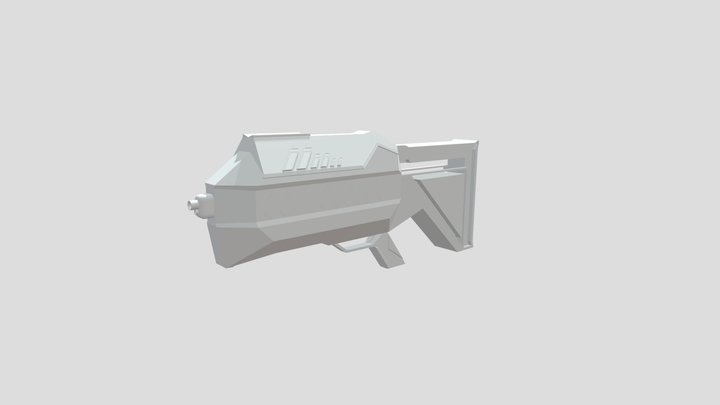 sci-fi gun 3D Model