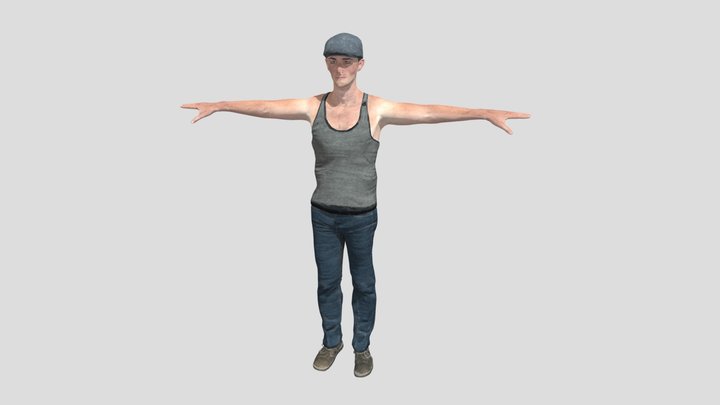 Peter - LOD Man character 3D Model