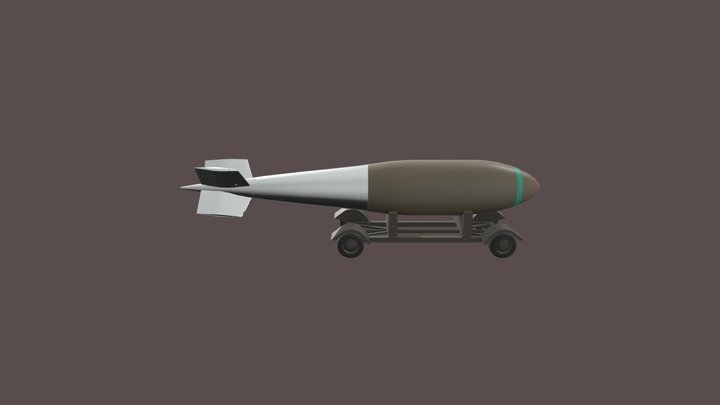 Tall Boy Bomb 3D Model