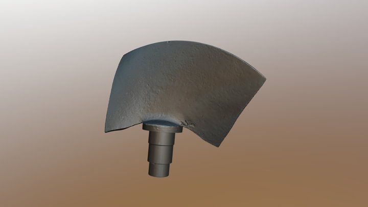 Water turbine blade 3D Model