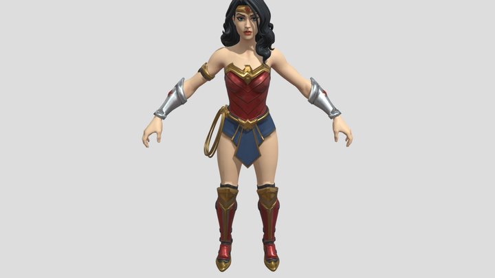 Fortnite Wonder Woman 3D Model